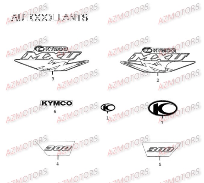 Autocollants AZMOTORS 