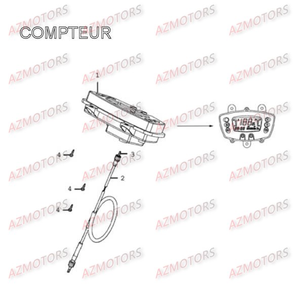 Compteur AZMOTORS 