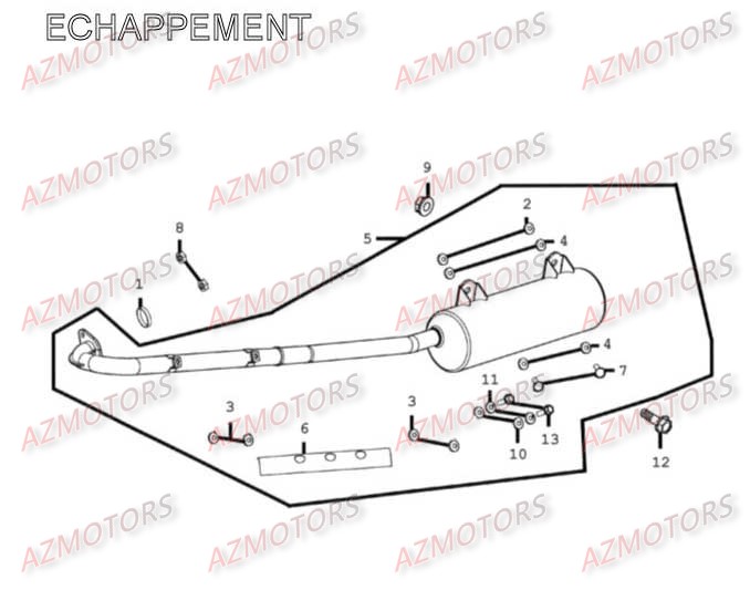 Echappement AZMOTORS 