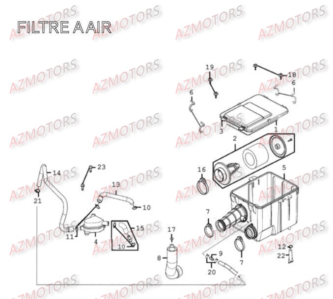Filtre A Air AZMOTORS 