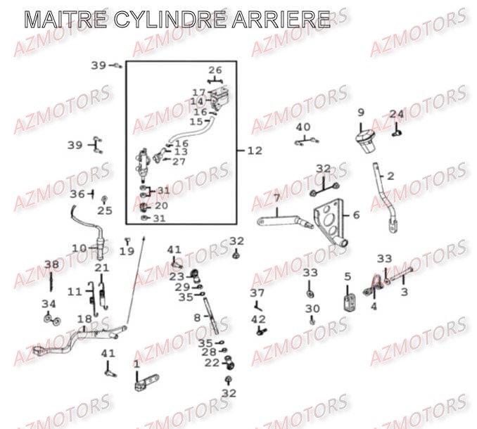 Maitre Cylindre Arriere AZMOTORS 