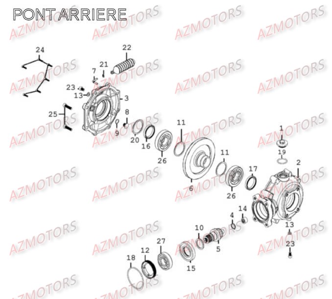 Pont Arriere AZMOTORS 