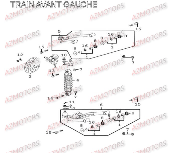 Train Avant Gauche AZMOTORS 