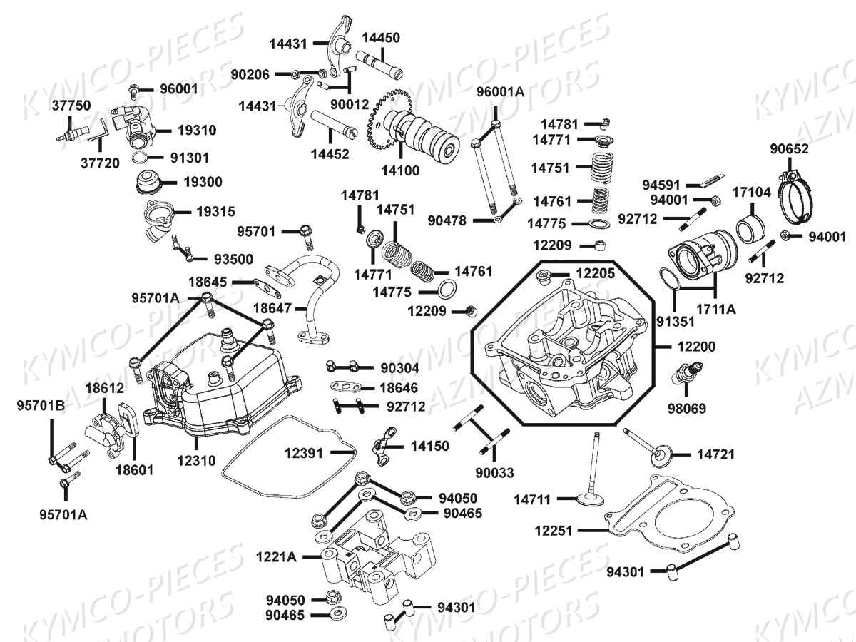 CULASSE pour MXU300R