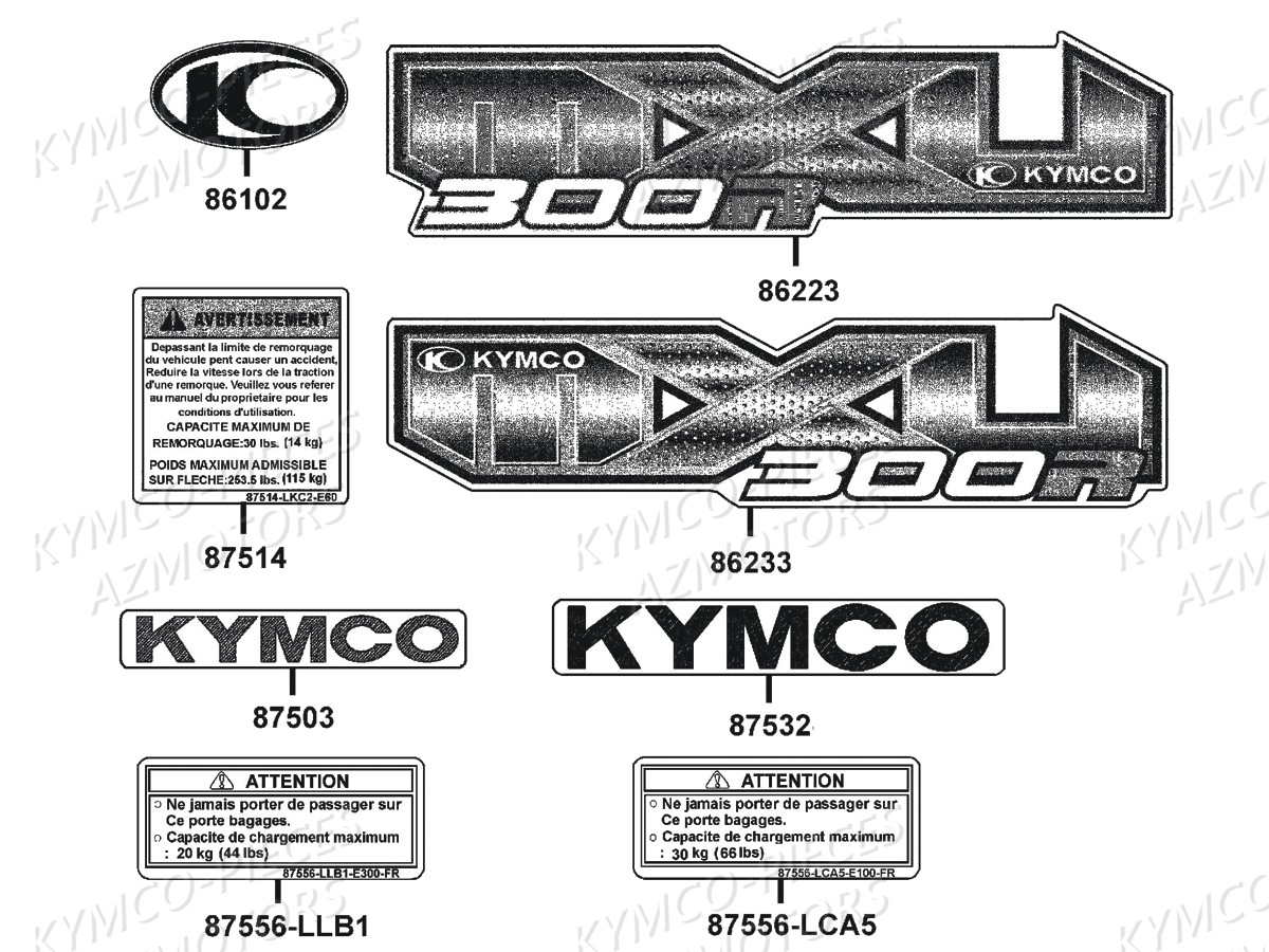 DECORS AZMOTORS MXU300R