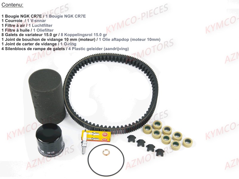 1 Set Entretien Periodique KYMCO 