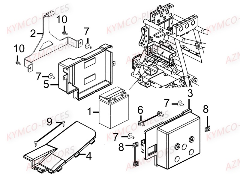 Batterie KYMCO 