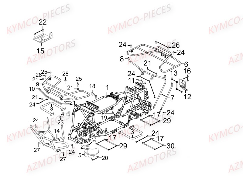 CHASSIS KYMCO MXU465I