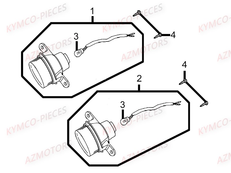 CLIGNOTANTS KYMCO MXU465I