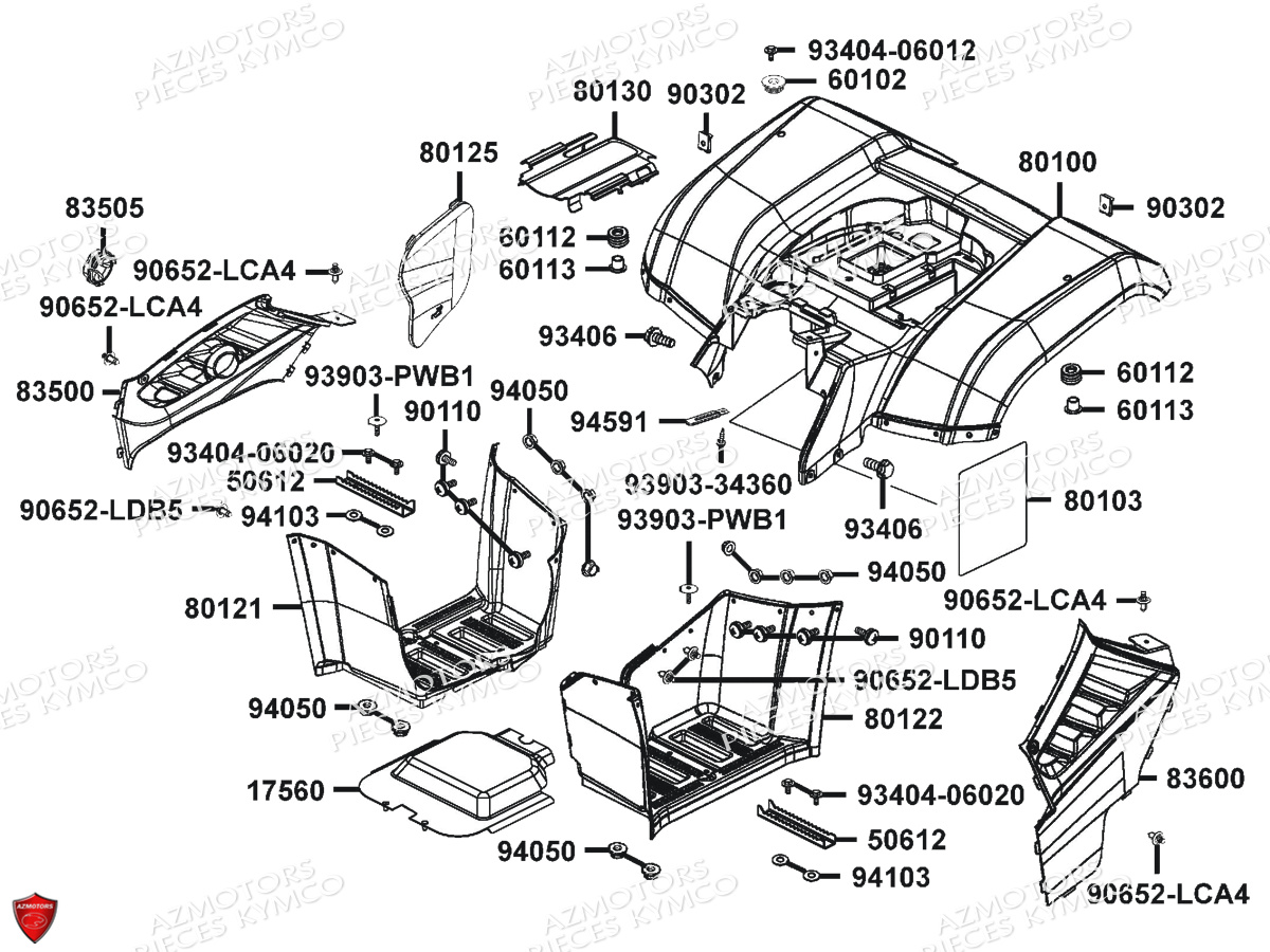 CARENAGES ARRIERES pour MXU465I IRS EURO4