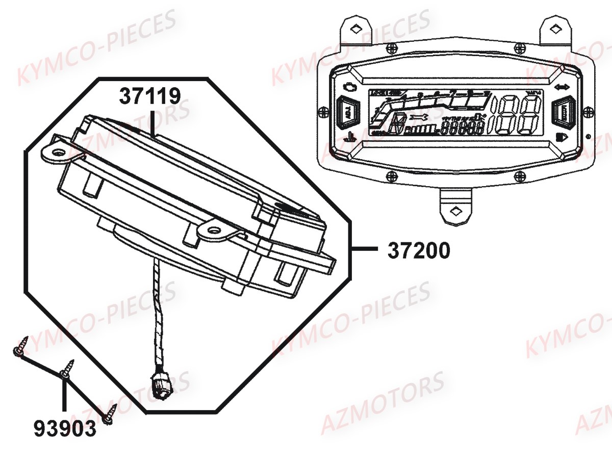 COMPTEUR DE VITESSE AZMOTORS MXU465I IRS EURO4