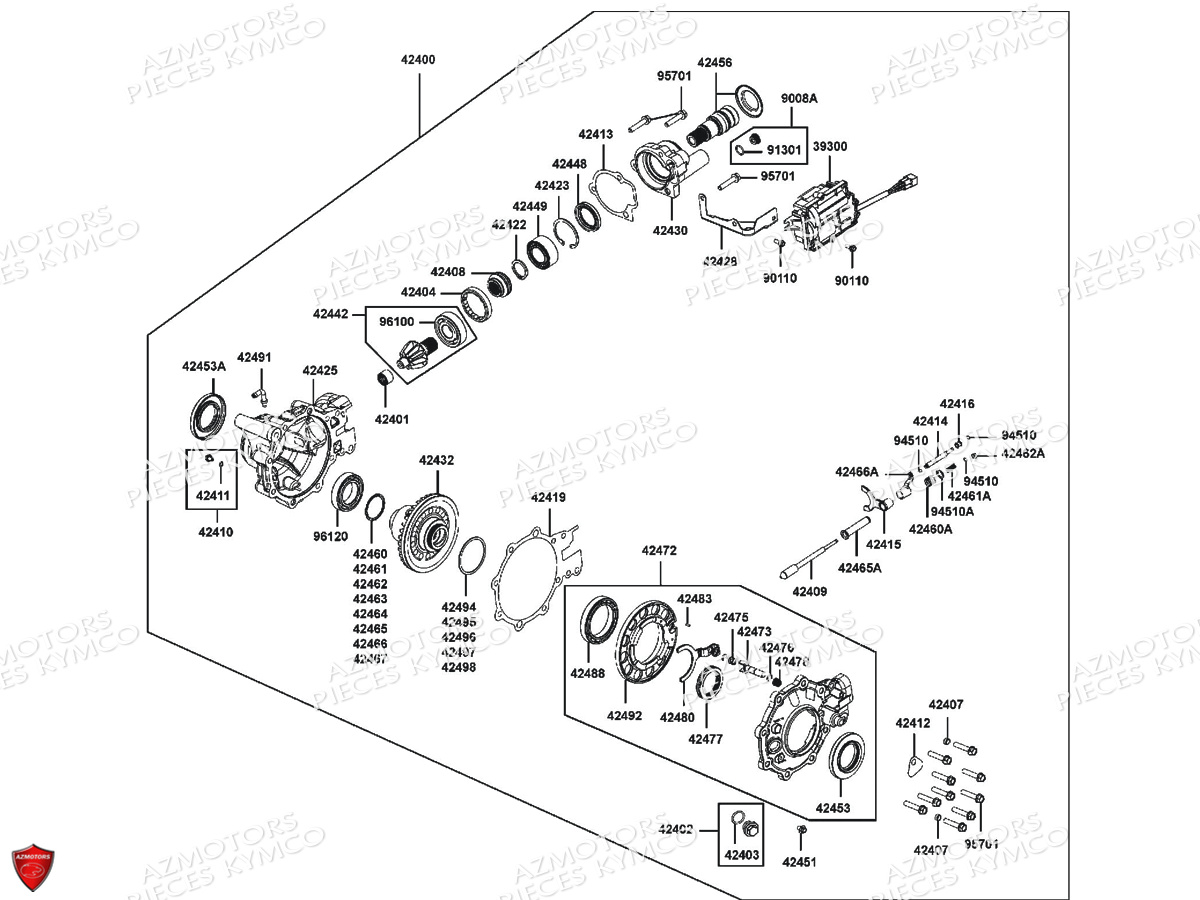 DIFFERENTIEL ARRIERE pour MXU465I IRS EURO4