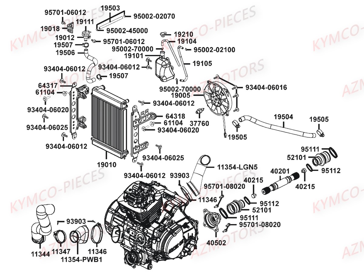 REFROIDISSEMENT AZMOTORS MXU465I IRS EURO4