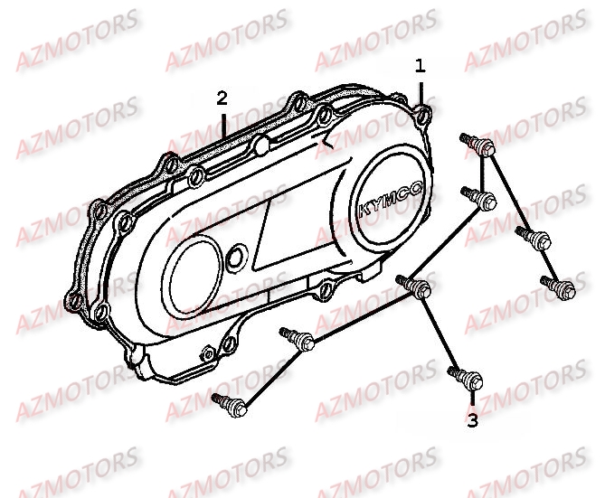 Couvercle Courroie AZMOTORS 