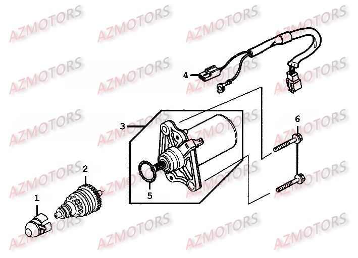 Demarreur AZMOTORS 