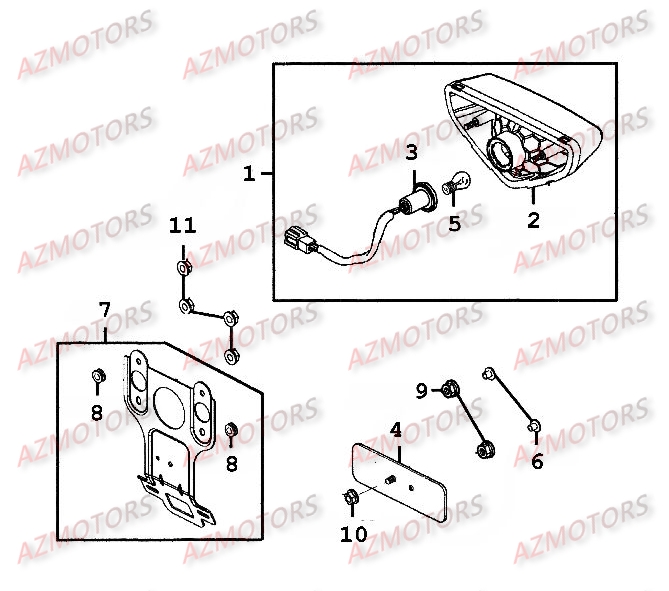 Feux Arriere AZMOTORS 