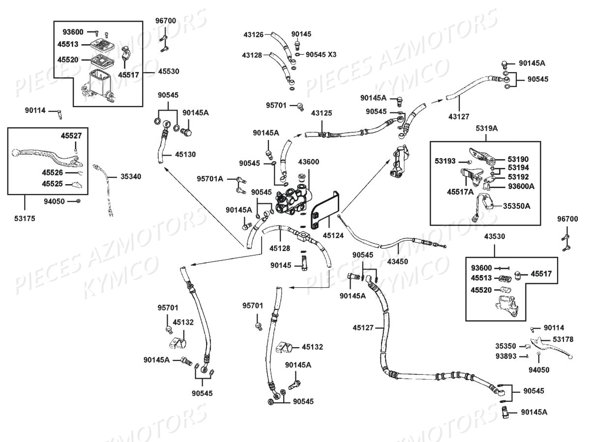 SYSTEME DE FREINS KYMCO MXU700i EX EPS E2