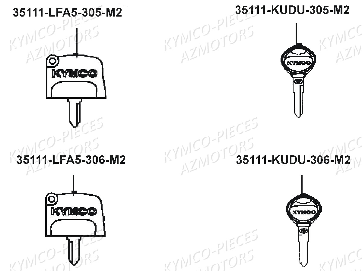 Master De Cle KYMCO Pièces MXU 700I IRS 4T EURO4 (LAADEE)