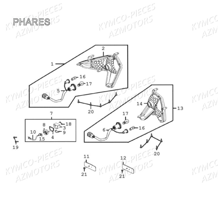 FEUX-ARRIERE pour MXU 300