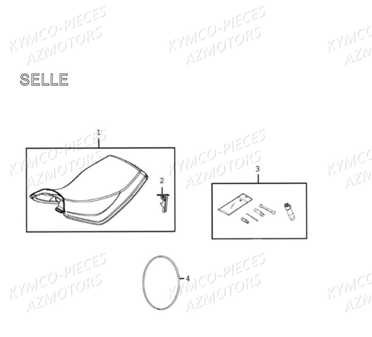 SELLE KYMCO MXU 300