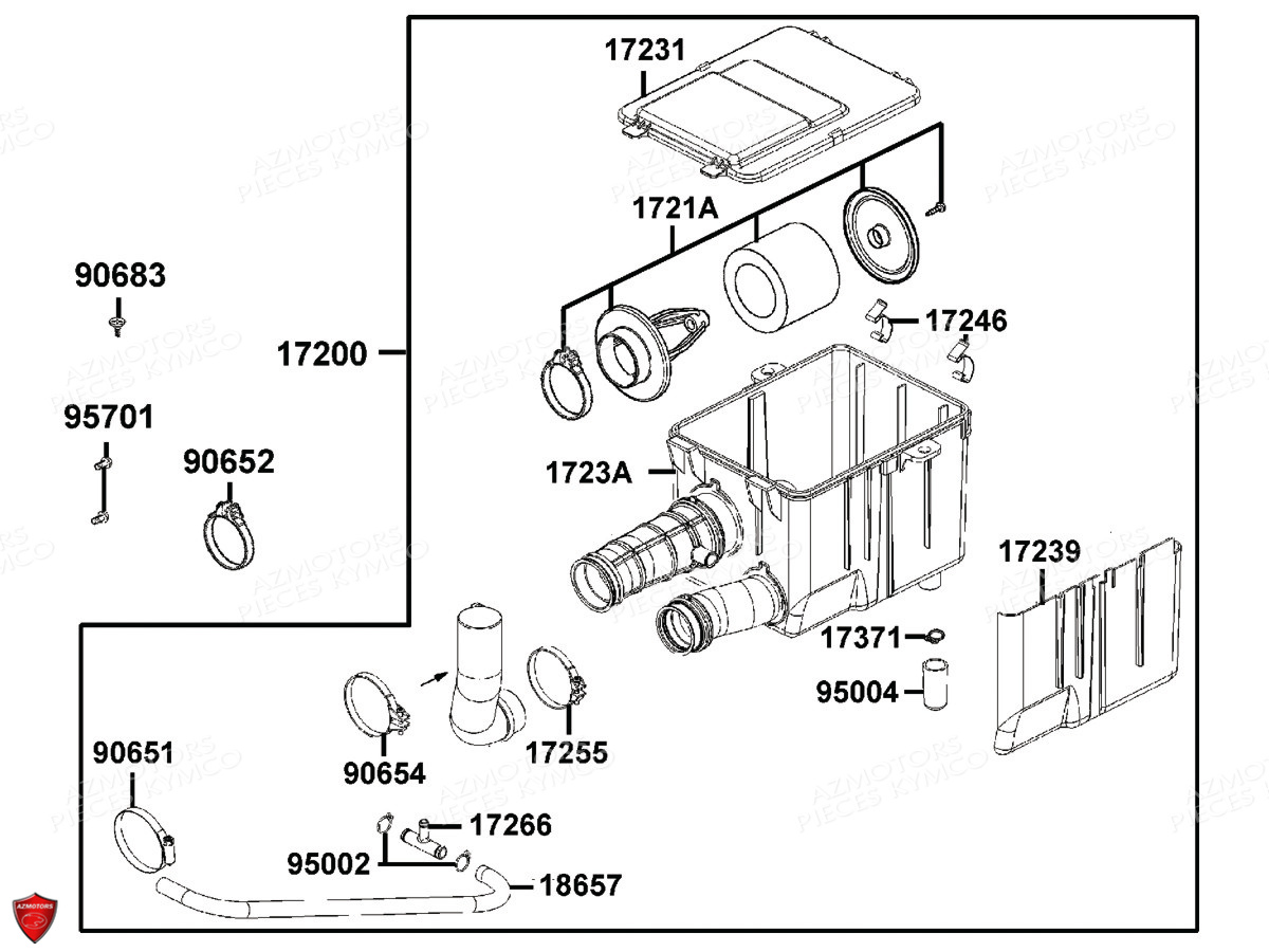 BOITE A AIR AZMOTORS MXU 300 I T3B