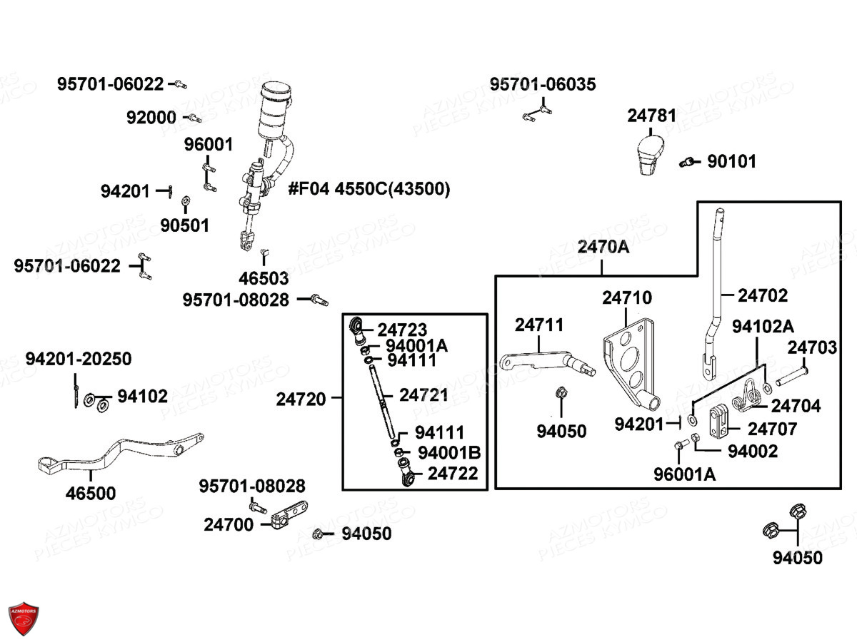 Maitre Cylindre Arriere Selection AZMOTORS Pièces MXU 300 I T3B (XA60BA)