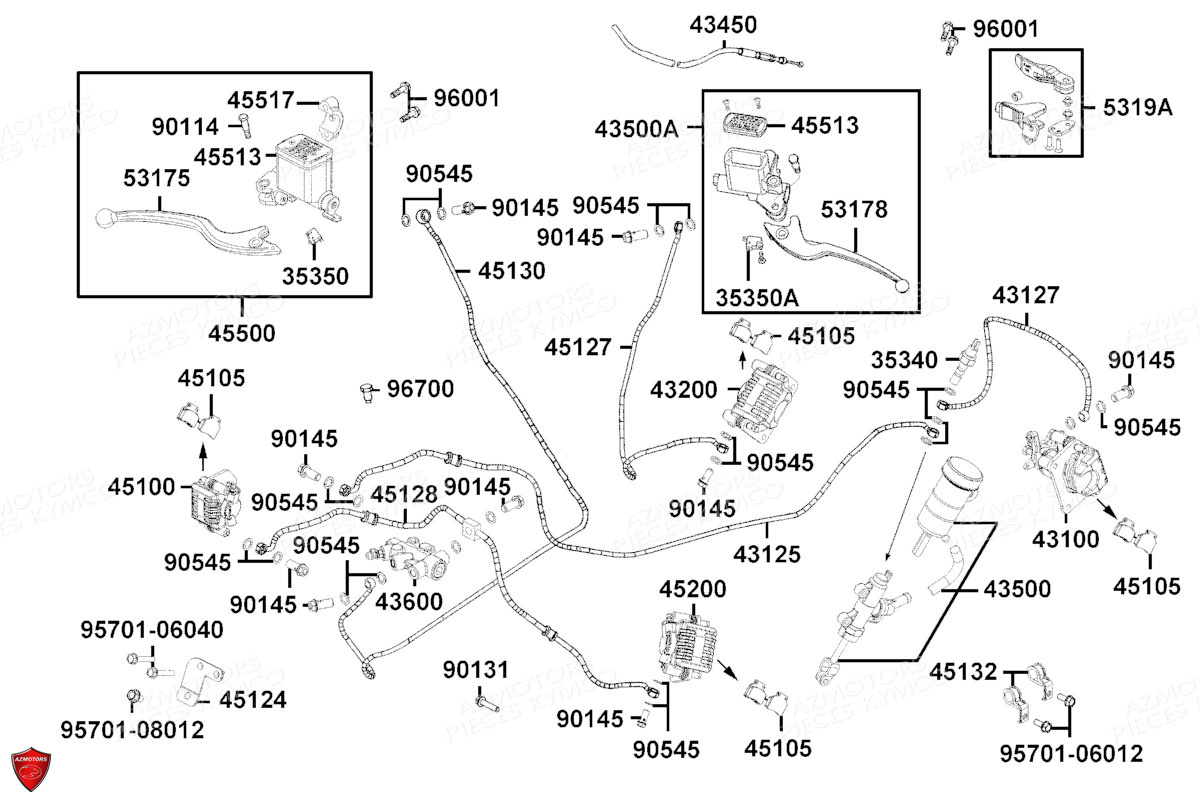 Systeme De Freins AZMOTORS Pièces MXU 300 I T3B (XA60BA)
