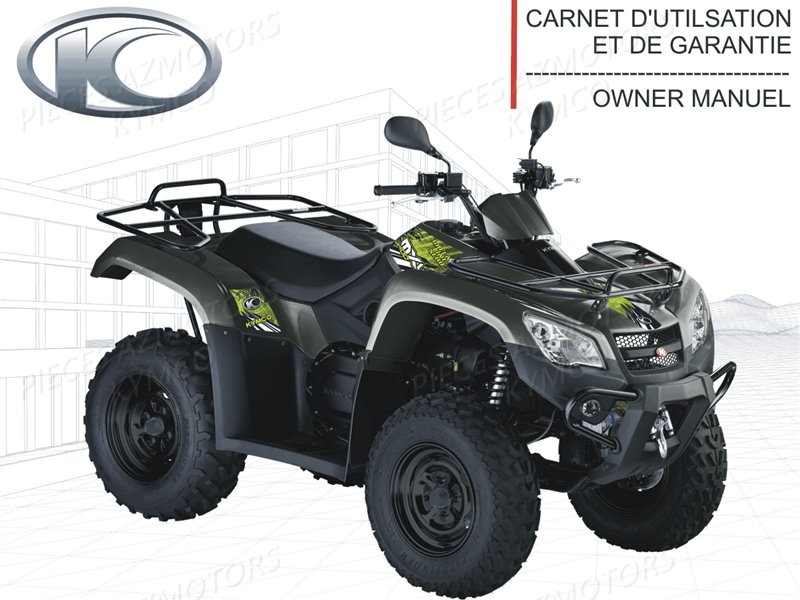 FR - MANUEL UTILISATEUR MXU 400 GREEN LINE (derniere pieces dispo) KYMCO pour MANUEL-UTILISATEUR de MXU 400 GREEN LINE