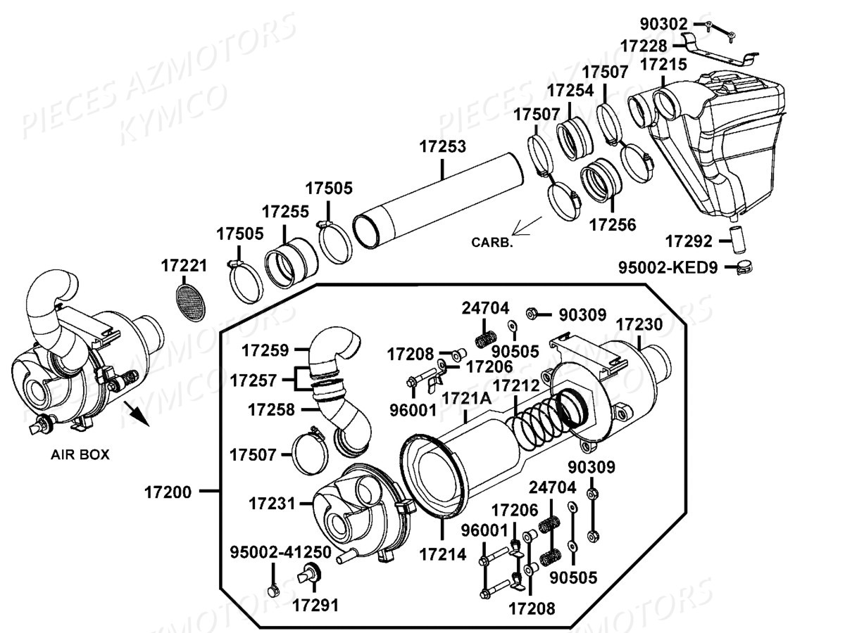 BOITE A AIR pour MXU 465I IRS EURO2