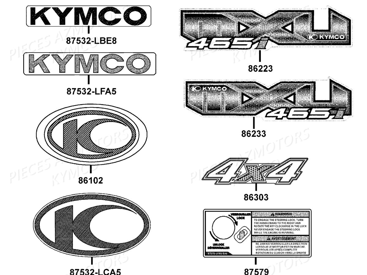 DECORS KYMCO MXU 465I IRS EURO2