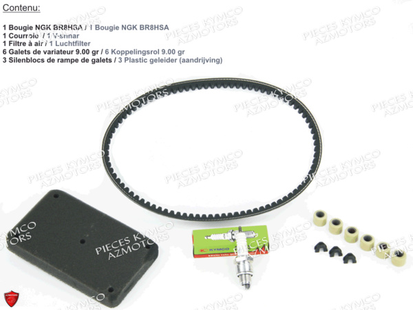 1 Set Entretien KYMCO Pièces MXU_50 2T EURO 2 (LB10AE)