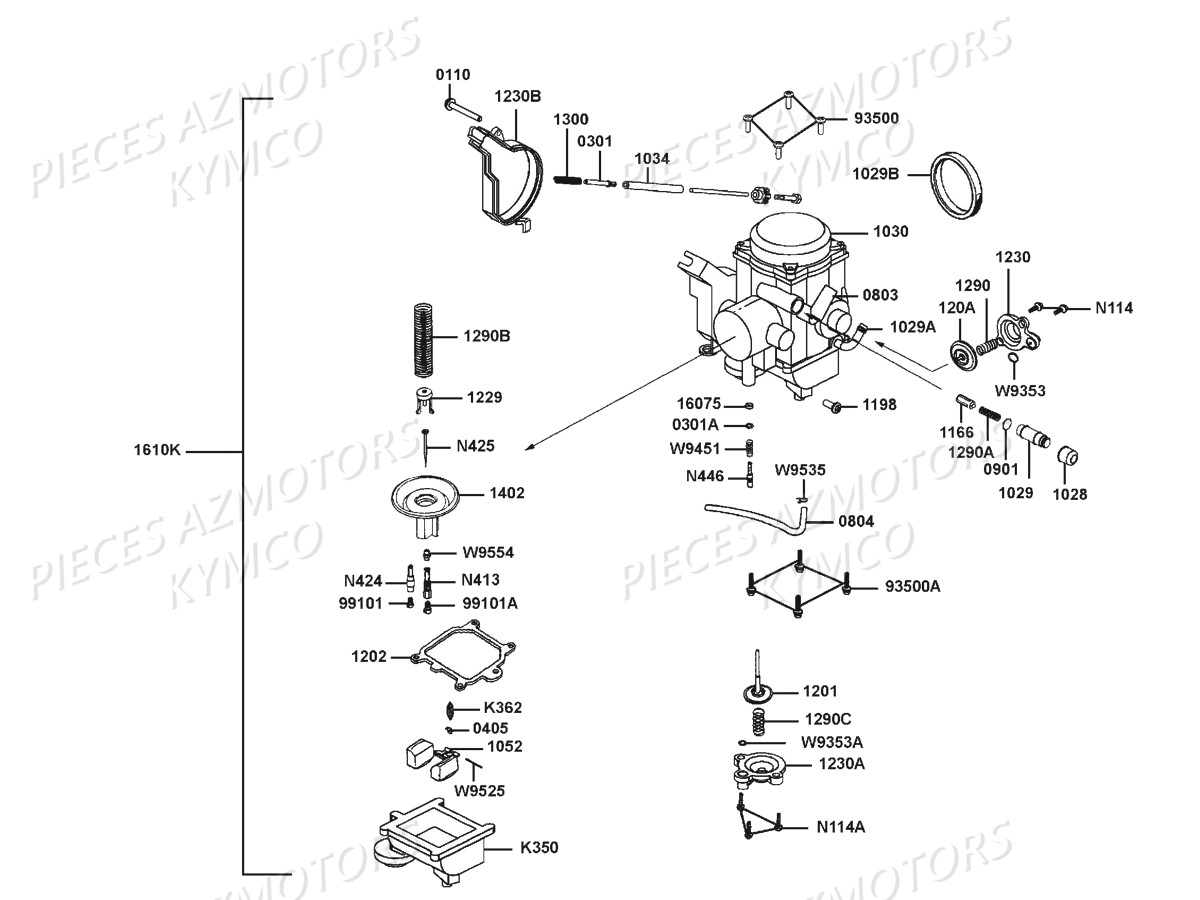 CARBURATION pour MXU 500