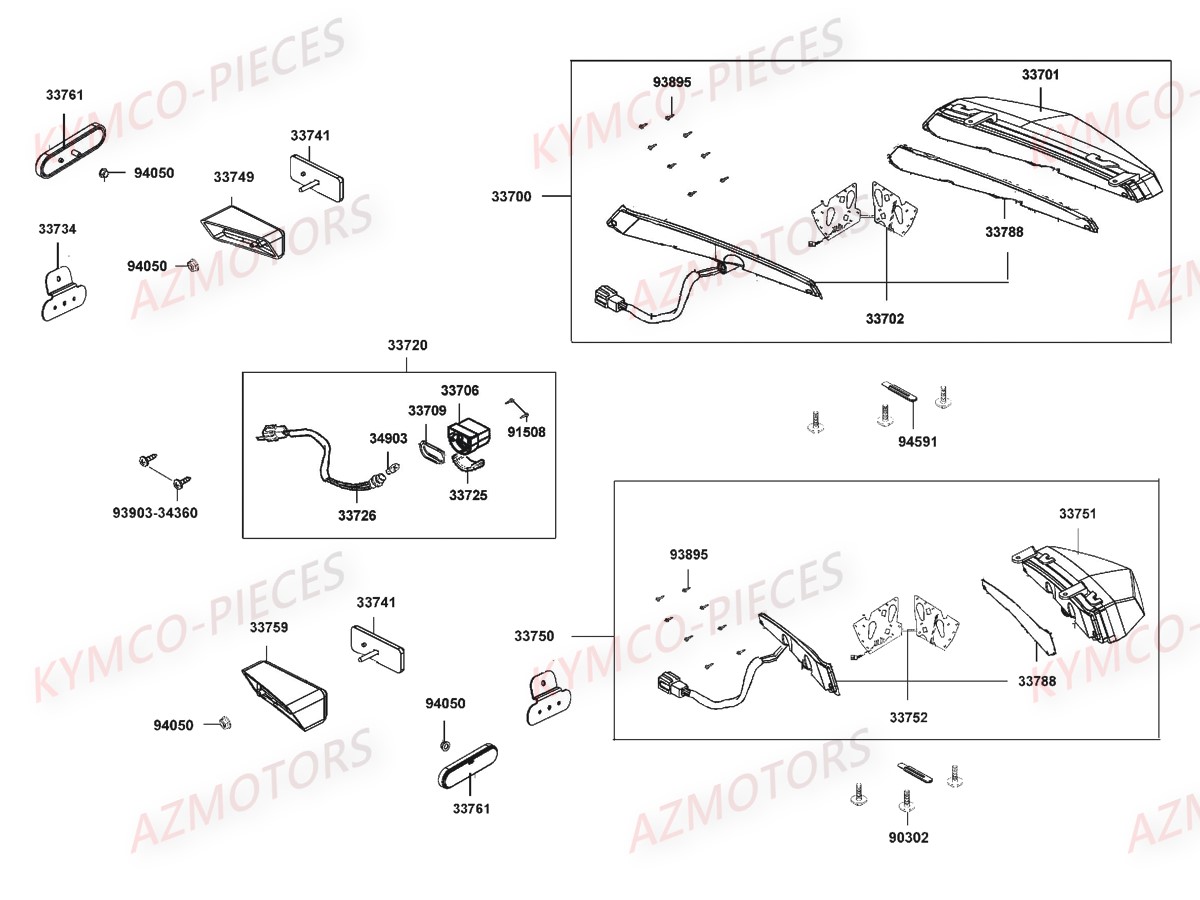 FEUX ARRIERES pour MXU 550I E4