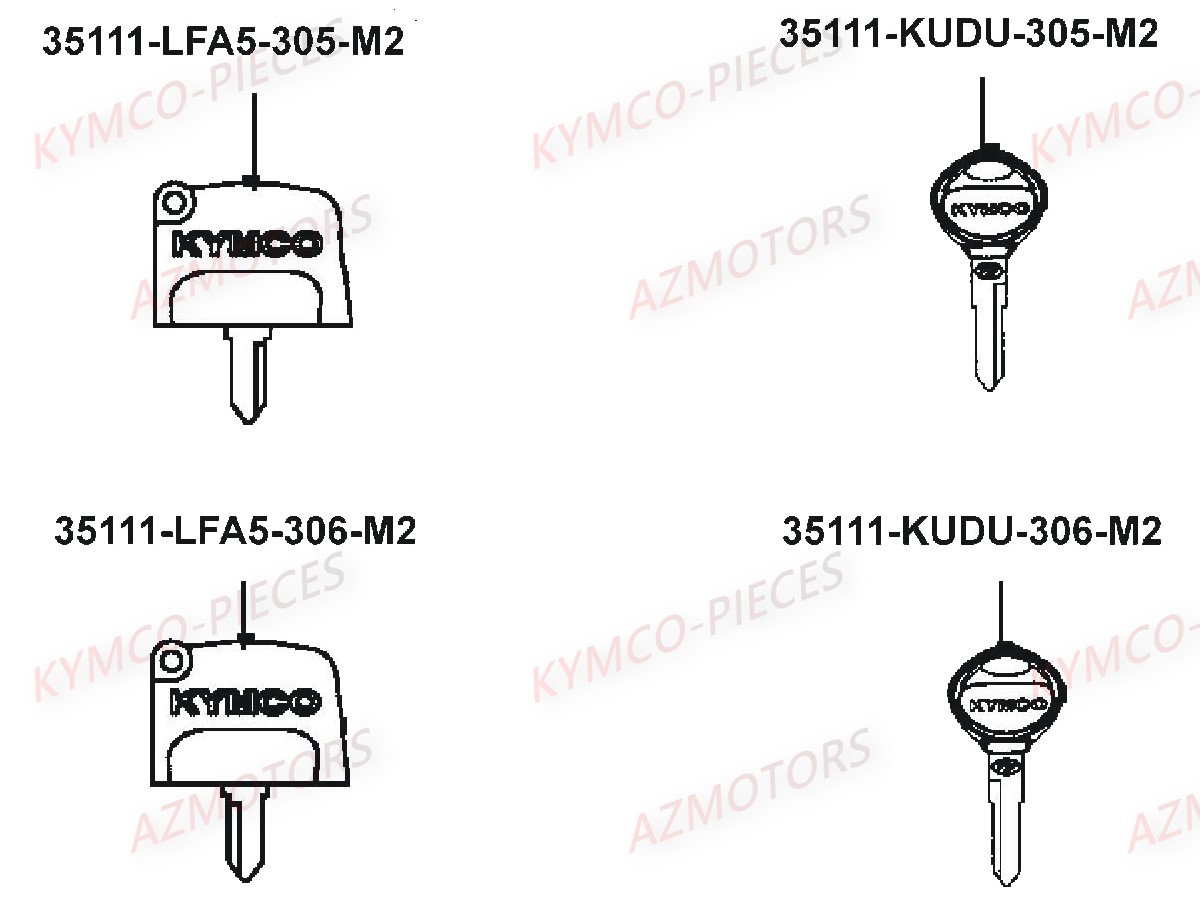 Master De Cle KYMCO Pièces MXU 550I IRS 4T EURO4 (LEA0EF)