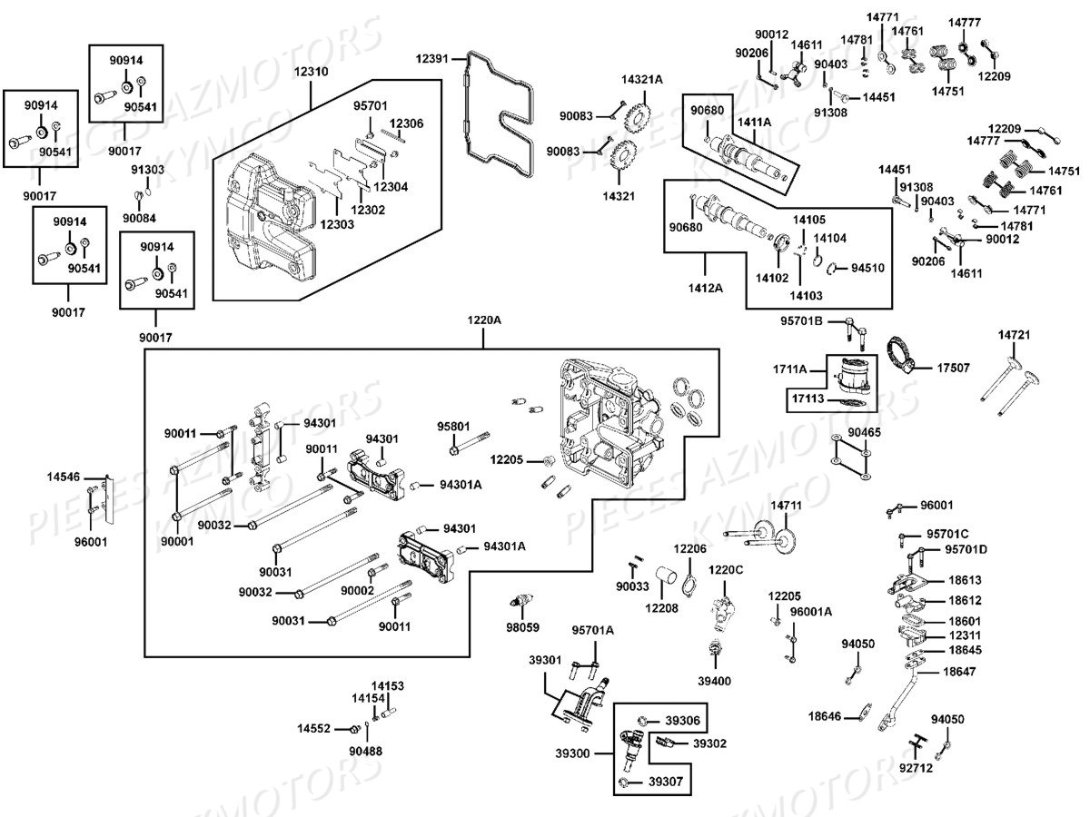 CULASSE pour MXU 550I IRS