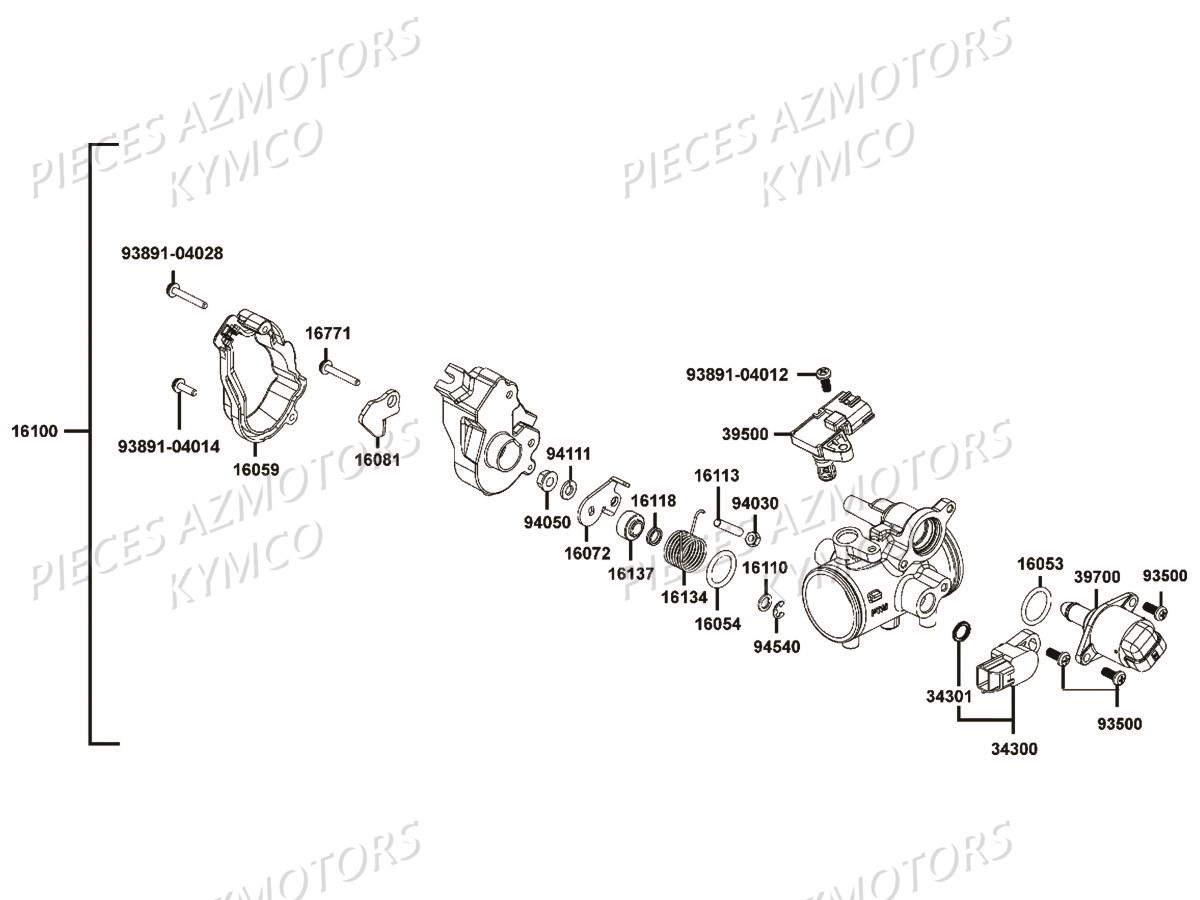 CARBURATION KYMCO MXU 550I IRS T3B