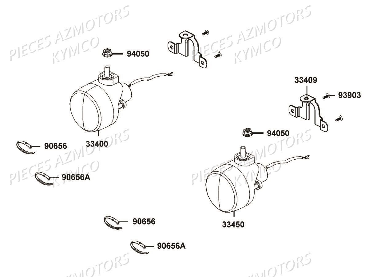 CLIGNOTANTS KYMCO MXU 550I IRS T3B