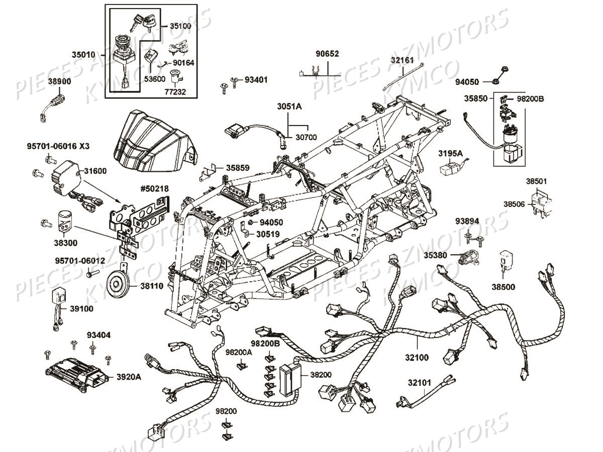 Equipement Electrique KYMCO Pièces MXU 550I IRS 4T T3B (LEA0JF)