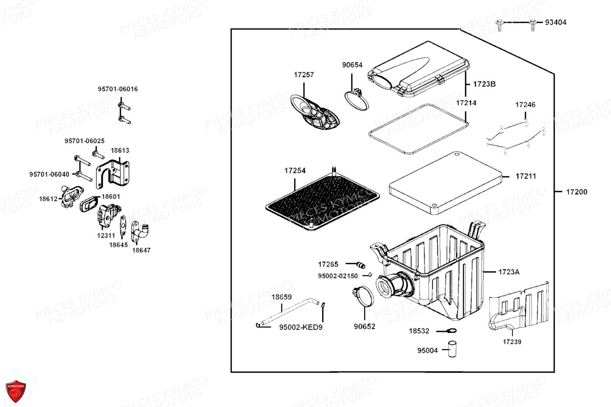 BOITE_A_AIR KYMCO Pièces MXU 700 I EPS ABS 4T T3B (LAADPD)