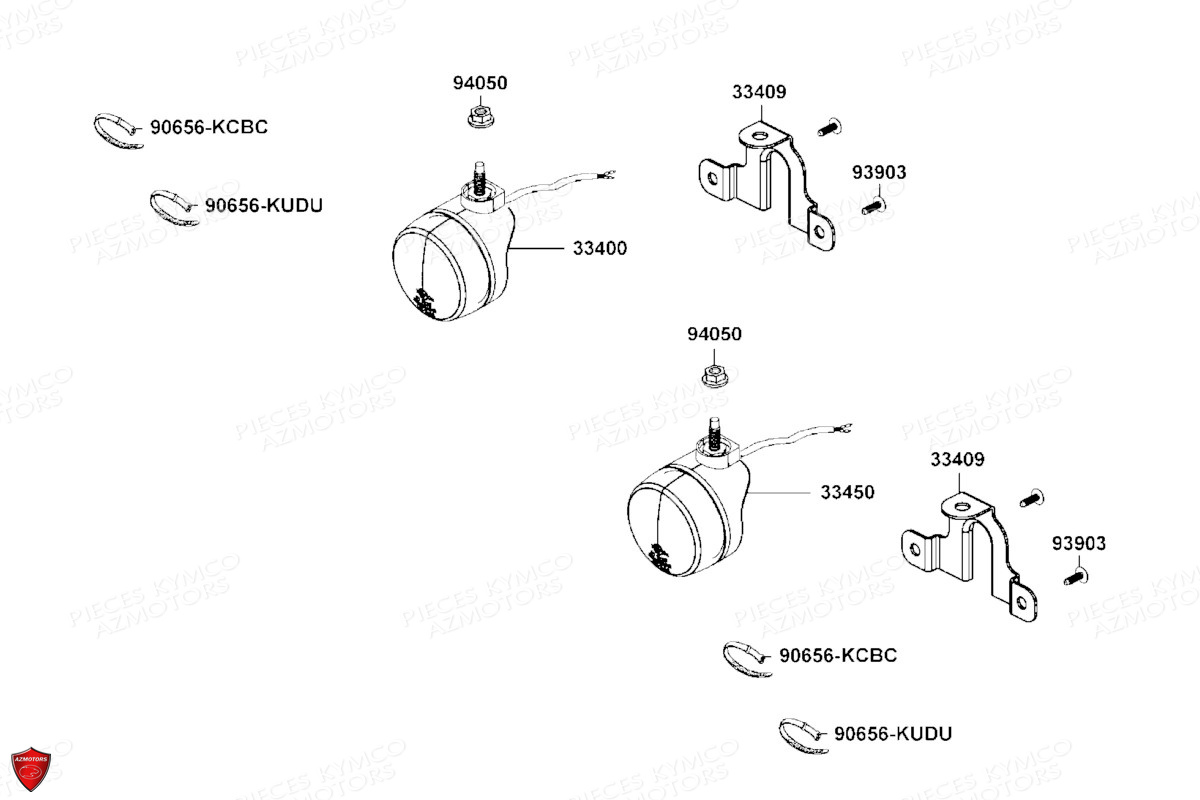 Clignotants KYMCO Pièces MXU 700 I EPS ABS 4T T3B (LAADPD)