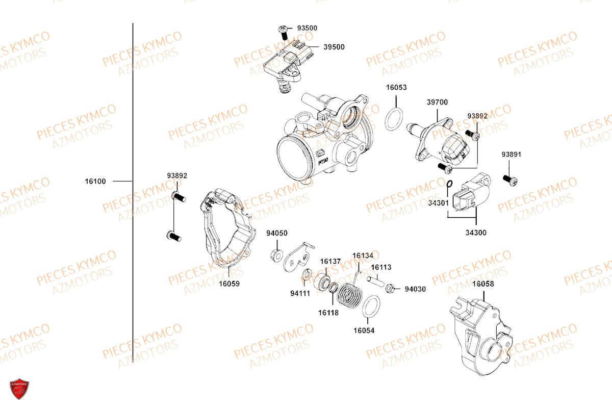 Carburation KYMCO Pièces MXU 700 I EPS T3B (LAADRG)