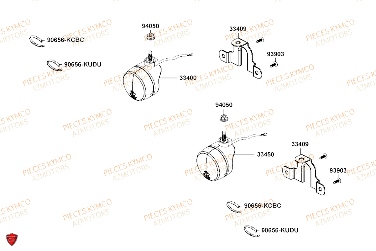 Clignotants KYMCO Pièces MXU 700 I EPS T3B (LAADRG)