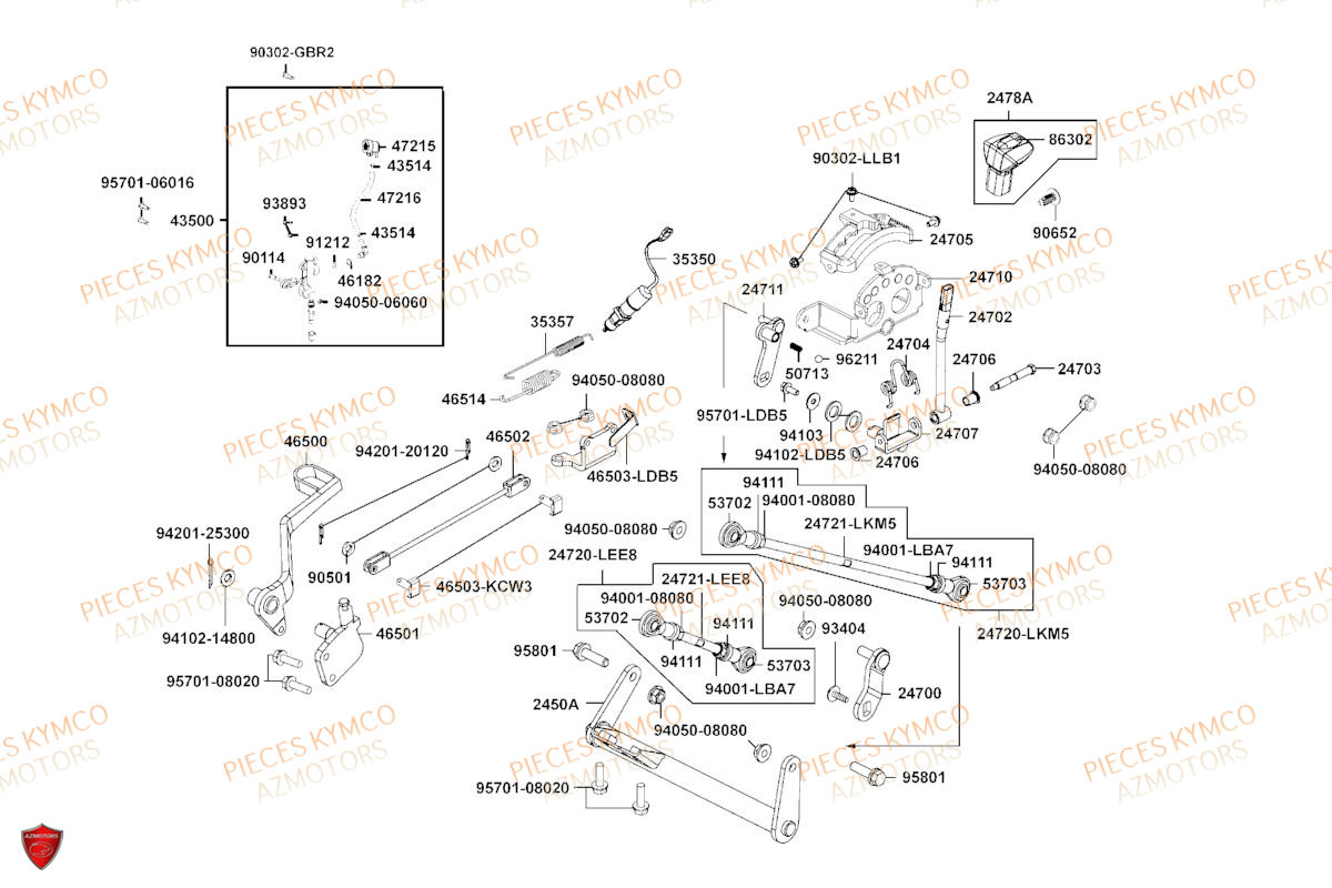 MAITRE_CYLINDRE_ARRIERE KYMCO Pièces MXU 700 I EPS T3B (LAADRG)