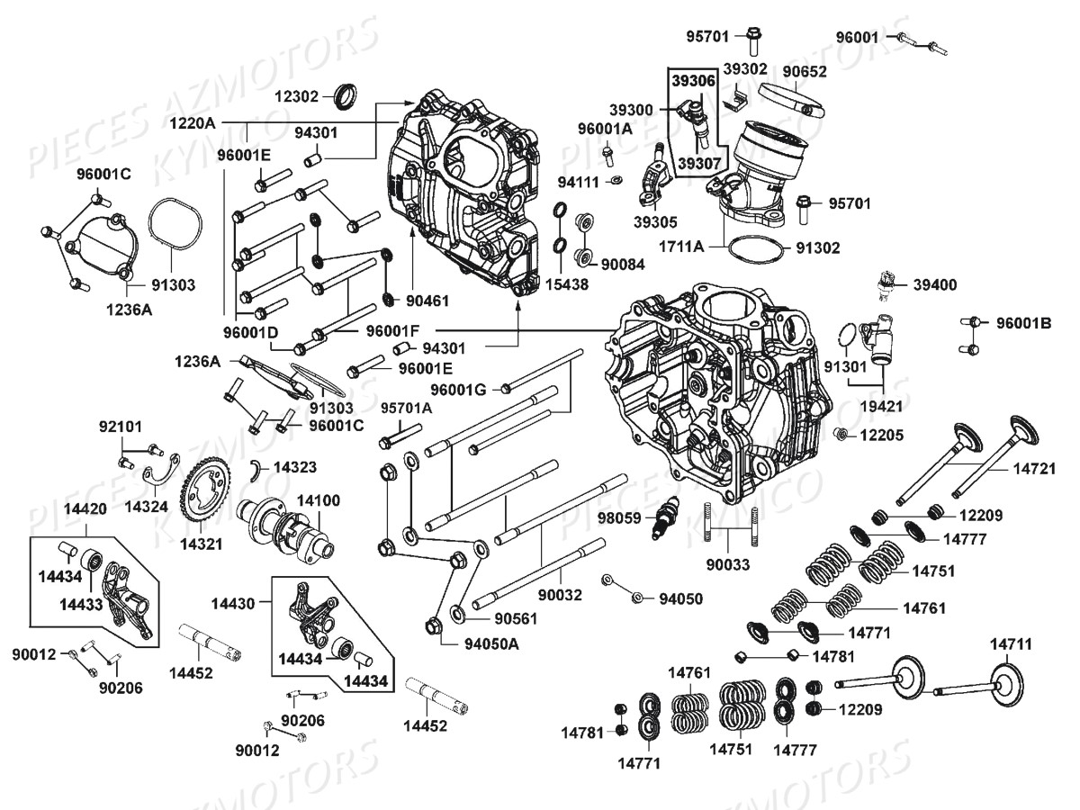 CULASSE pour MXU 700I EX EPS E4