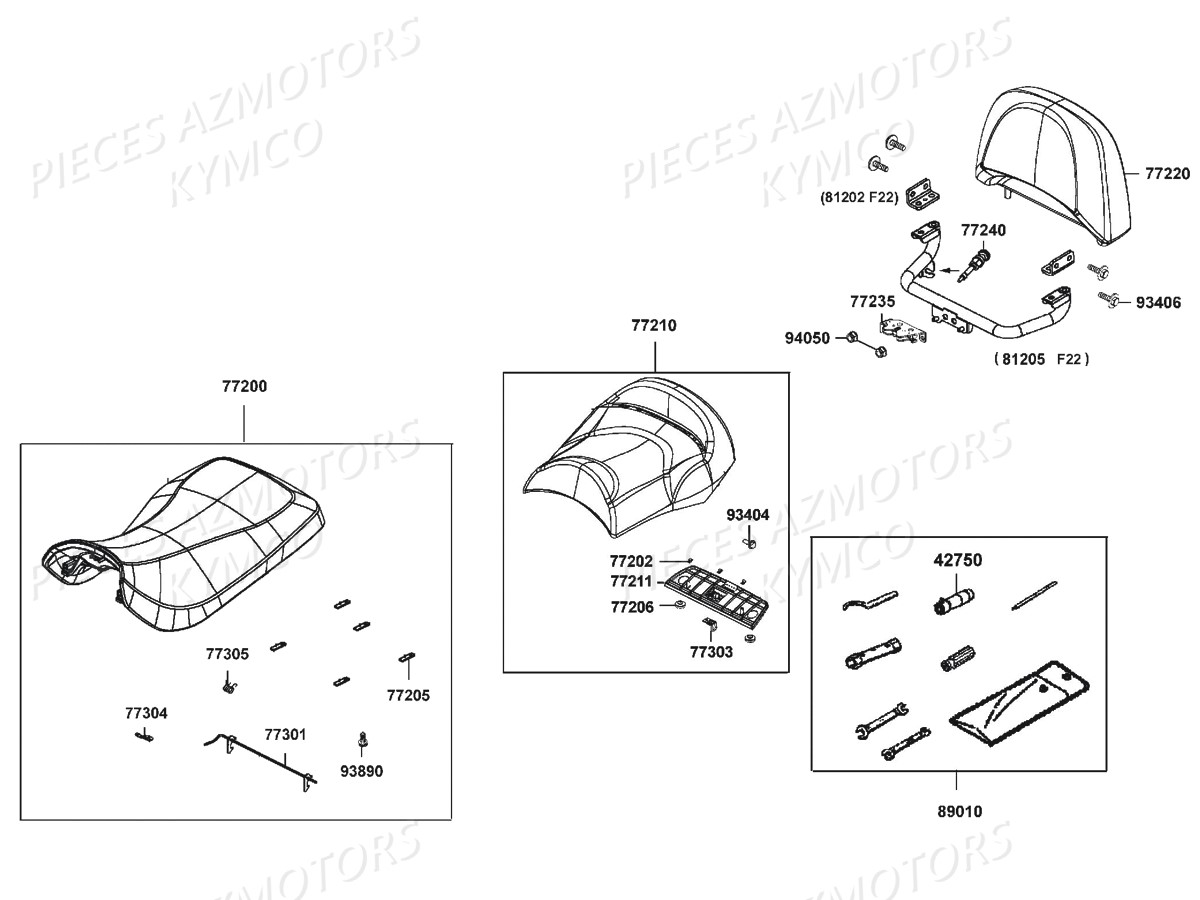 SELLE pour MXU 700I EX EPS E4