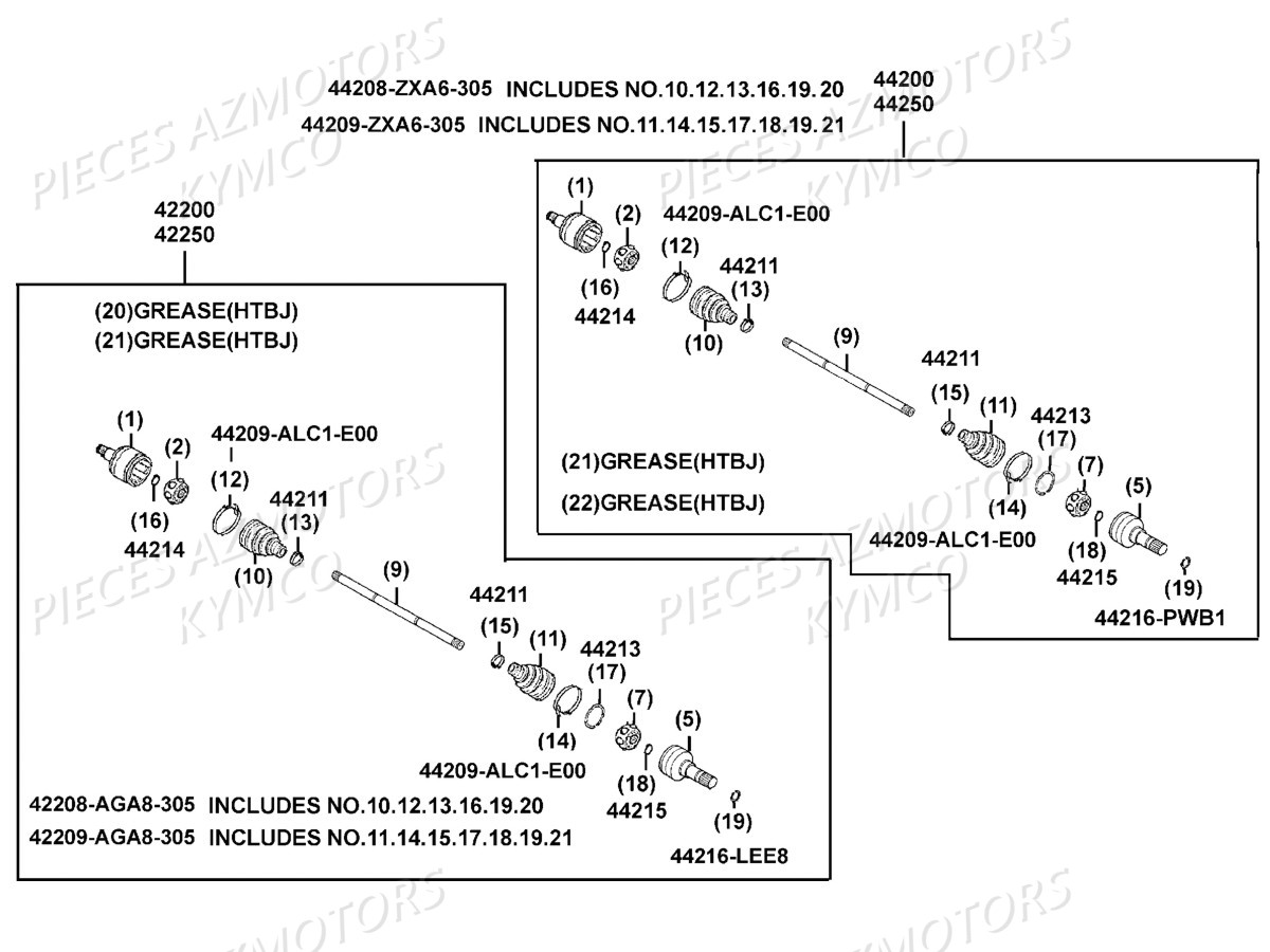 CARDAN_DETAIL KYMCO Toutes les pieces origine pour votre tout nouveau MXU 700 EPS T3b le haut de gamme KYMCO en Homologation T. Plus équipé, plus ergonomique pour profiter à 100% des randonnées les plus audacieuses, même en duo. Ce quad au gabarit impressionnant offre une excellente motricité et un nouveau design. Il ne reste qu`à choisir entre deux coloris exclusifs votre concessionnaire azmotors vous livre chez vous toutes les pieces et accessoires pour votre MXU 700 EPS T3B