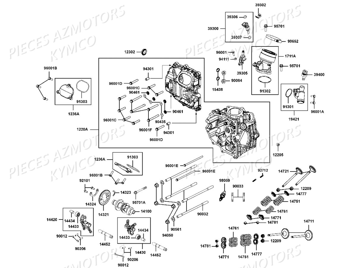 CULASSE pour MXU 700i EPS T3B