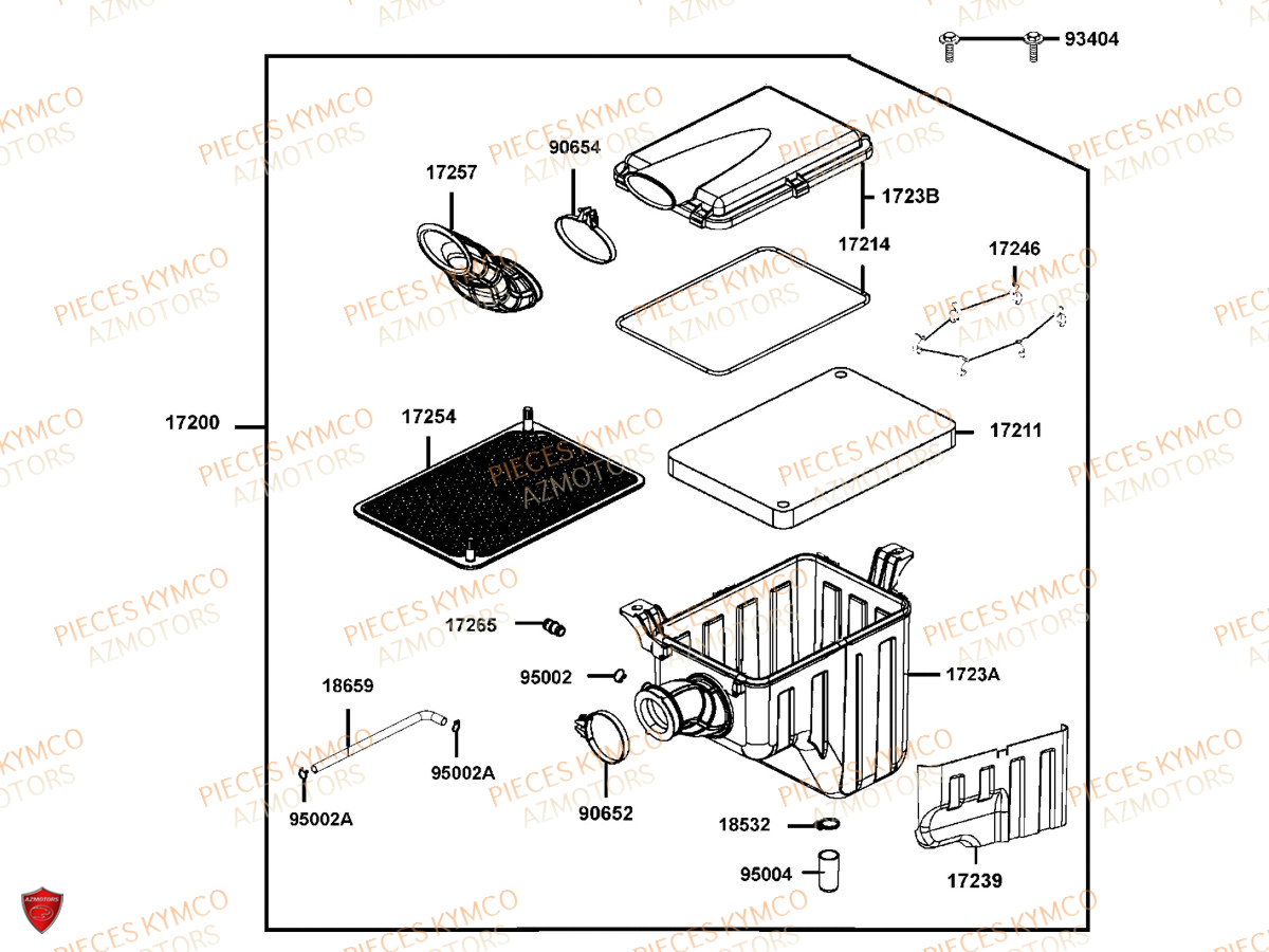 BOITE_A_AIR KYMCO Toutes les pieces origine pour votre tout nouveau MXU 700 T3B le nouveau de la gamme KYMCO en Homologation T sans EPS. Plus ergonomique pour profiter à 100% des randonnées les plus audacieuses, même en duo. Ce quad au gabarit impressionnant offre une excellente motricité et un nouveau design. Il ne reste qu`à choisir entre deux coloris exclusifs votre concessionnaire azmotors vous livre chez vous toutes les pieces et accessoires pour votre MXU 700 EPS T3B