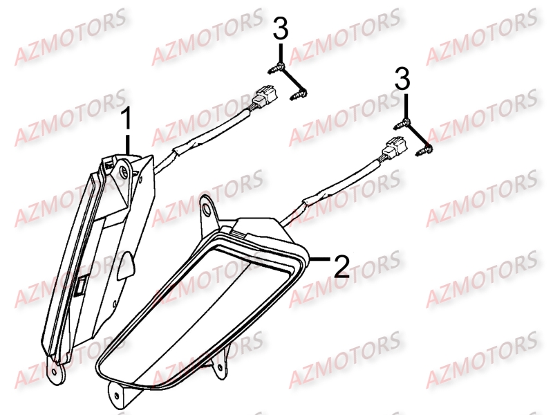 CLIGNOTANTS AVANTS KYMCO MYROAD 700 ABS