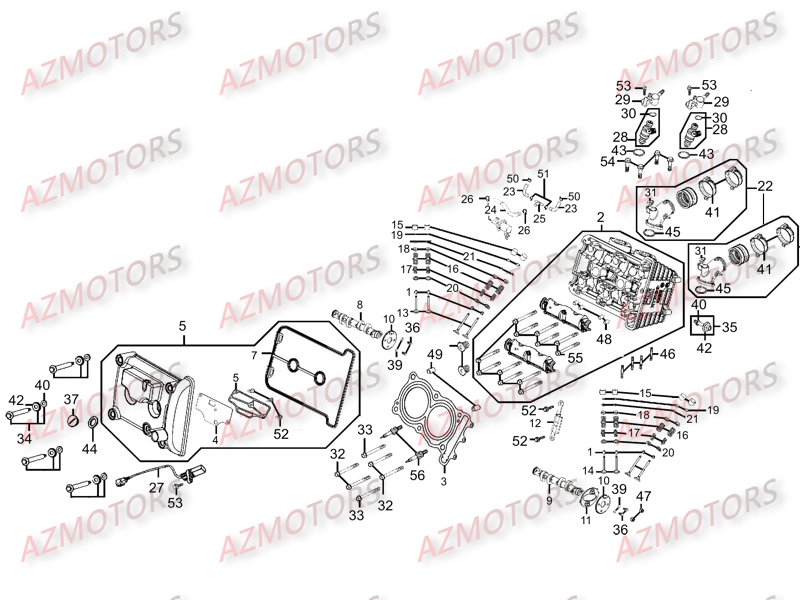 CULASSE KYMCO MYROAD 700 ABS